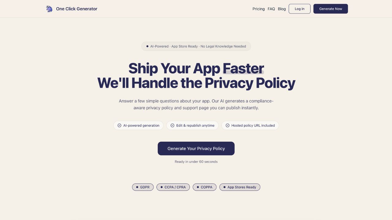 OneClickGenerator preview